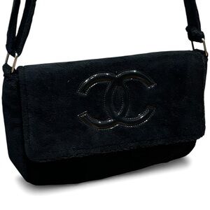 CHANEL Black on Black Precision Beaute Shoulder Bag